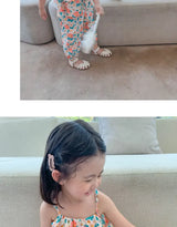Girls' Floral Vest & Anti-Mosquito Suit