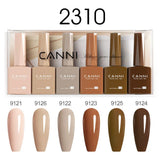CANNI HEMA-Free Gel Polish Kit | Jelly, Nude & Rubber Base