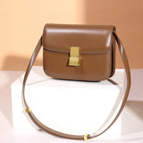 Women’s Genuine Leather Shoulder Bag 2025 Trend Brand Small Square Bags Luxury Designer Handbag Fashion Messenger BagsTofu Bags