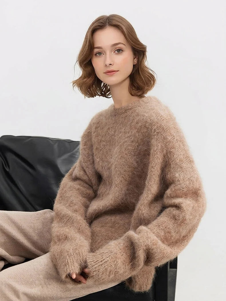 Women's Relaxed Knit Sweater | Long Sleeve Pullover