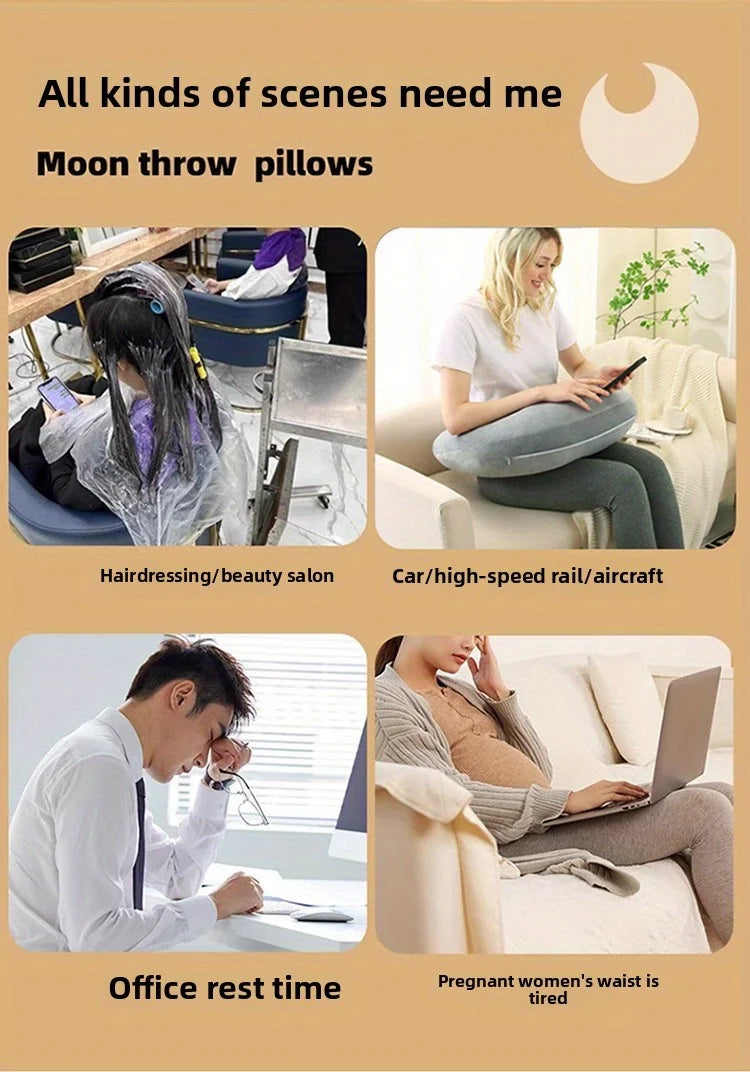 Reading Gaming Pillow Adult Crocheting Pillow To Support Your Arm Portable Desk Soft Skin-Friendly For Watching TV Travel