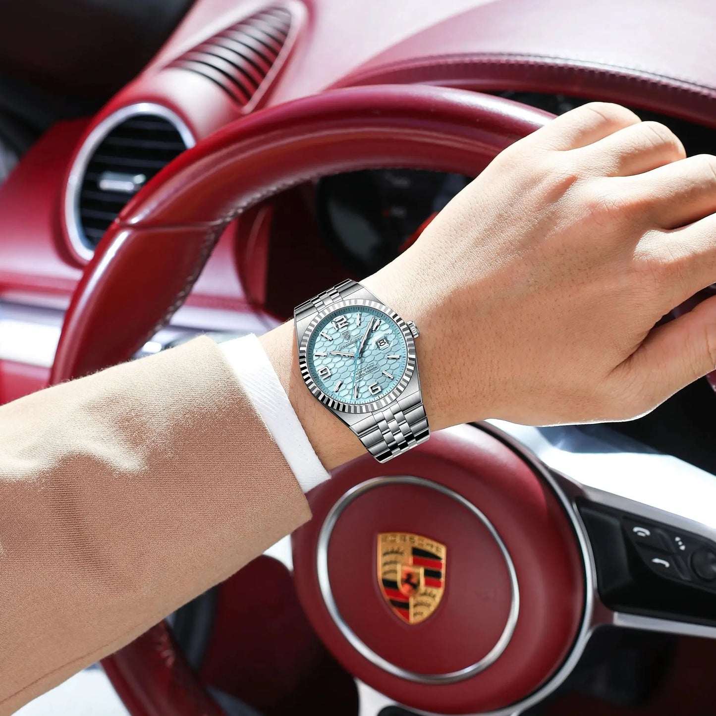 POEDAGAR 839 Men's Luxury Quartz Watch | Luminous & Waterproof