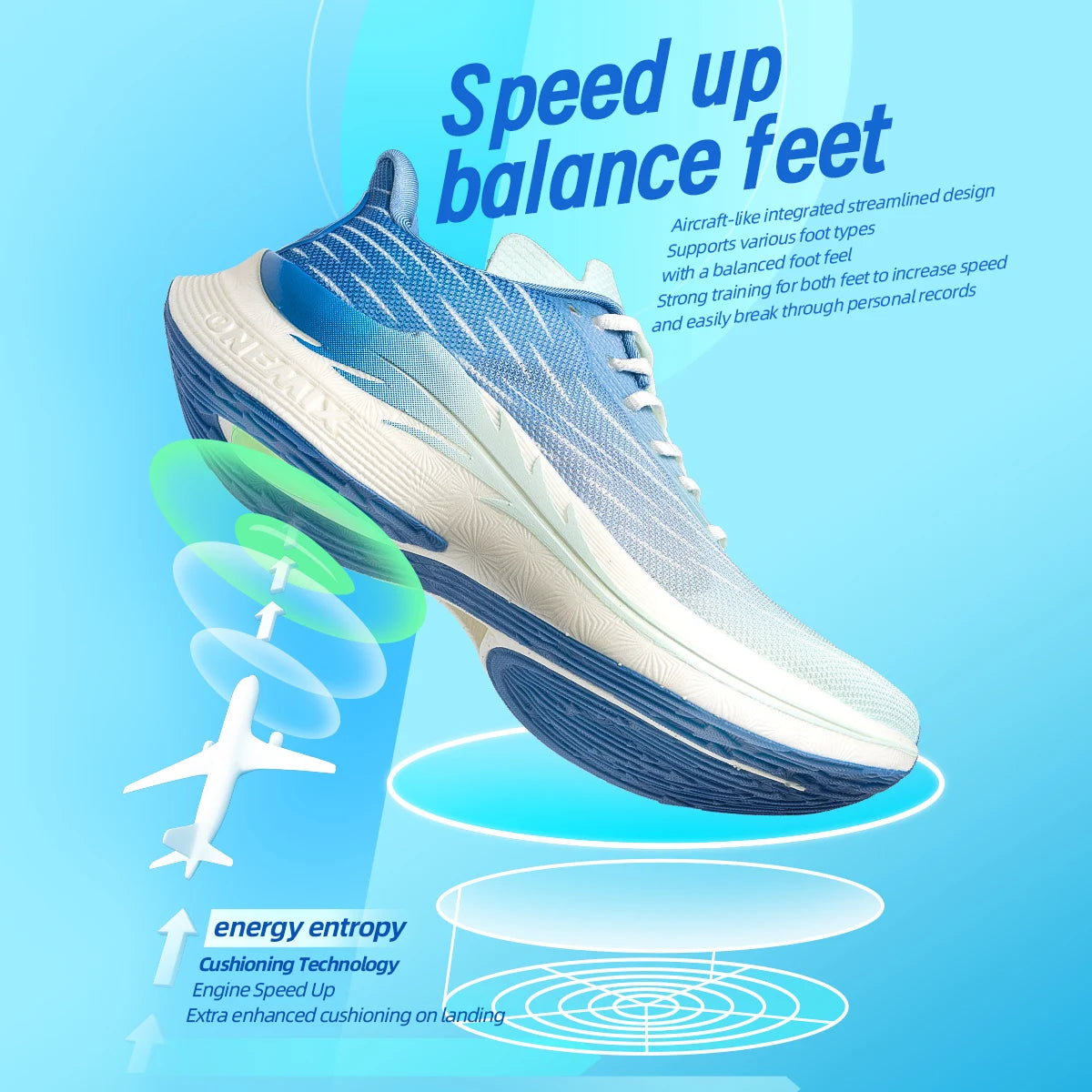 ONEMIX 2025 Air cushion Running Shoes  Breathable Outdoor Sport Sneakers Lightweight Athletic Jogging Walking Shoes
