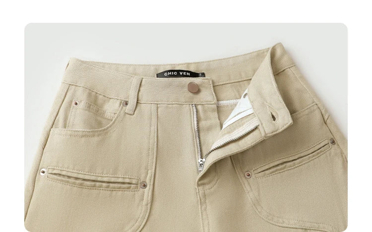 Women's High-Waist Wide Leg Denim Jeans – Relaxed Fit