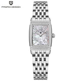 Pagani Design New 22mm Square Women's Quartz Watch Stainless Steel Sapphire Glass 50m Waterproof Women's Quartz Watch