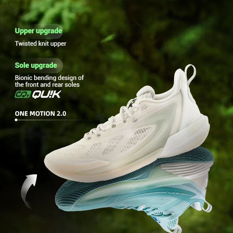 361 Degrees ONE MOTION 2.0 Men Basketball Shoes New Breathable Shock-Absorbing Non-slip Wear-resistant Male Sneakers 672511101