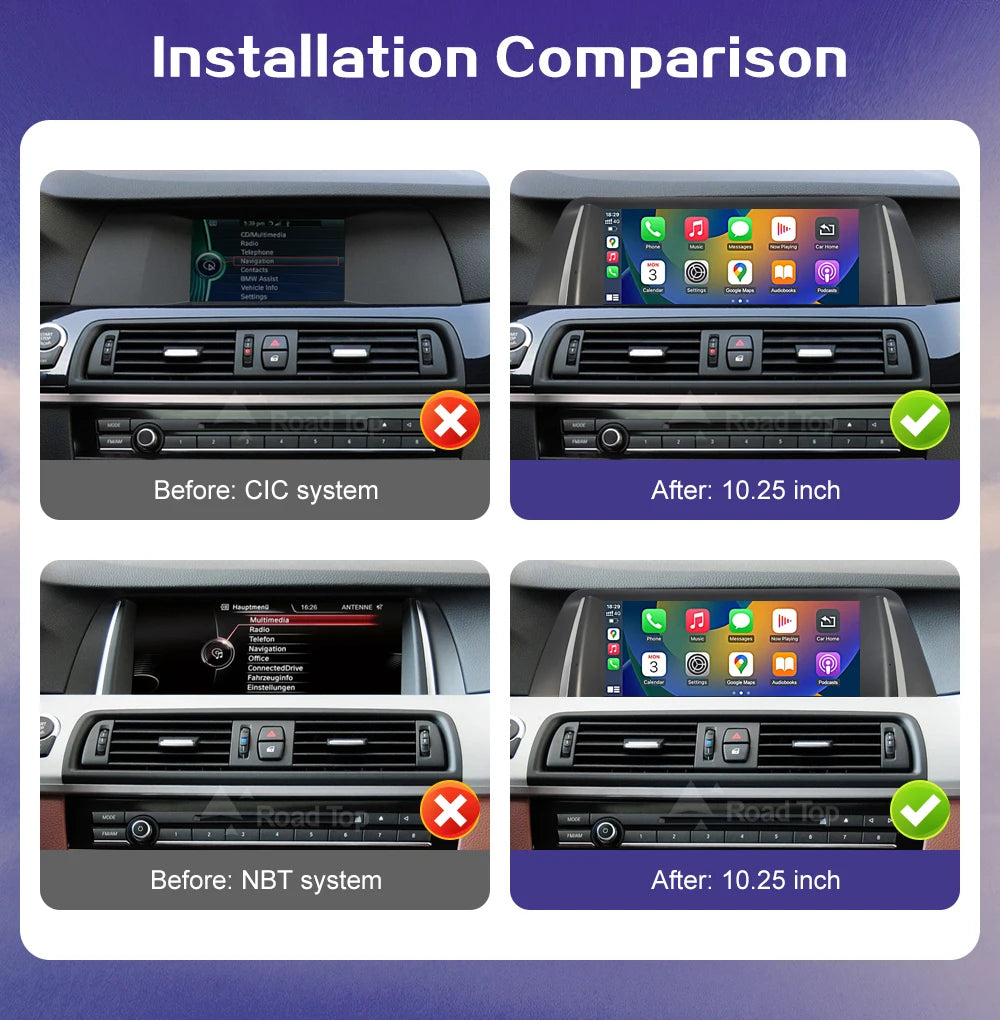 BMW 5 Series F10/F11 Multimedia Touch Screen | CarPlay & Android Auto