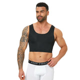 Men's seamless shaping short vest, sleeveless slim fit underwear, high elasticity breathable comfortable vest