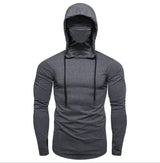 Men’s Balaclava Hoodie with Zip-Detail Hood
