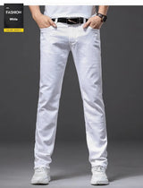 Men's Slim Fit Stretch Denim Jeans | Classic Straight Cut