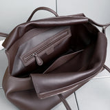 Genuine Leather Tote Bag – Pebbled Top-Grain Cowhide