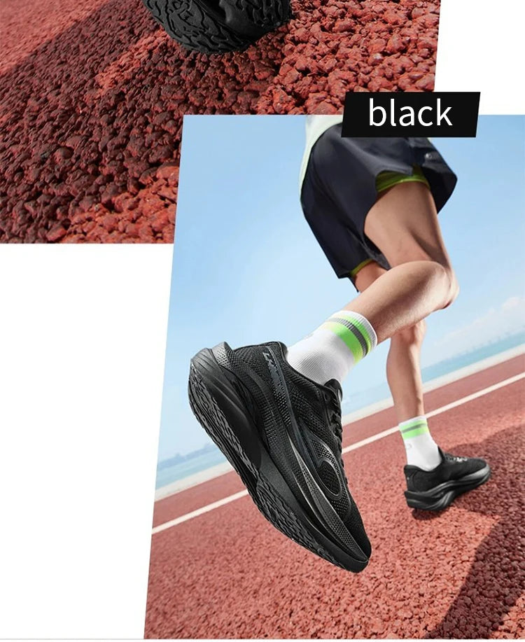 QIAODAN LH 600 Max Men's Running Shoes Breathable Sport Shoes 2026 Thick-soled Lightweight Jogging Sneakers QXB023254214R