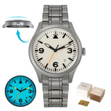 BERNY Full Titanium Automatic Watch for Men Sapphire AR Coated 10Bar Supper Luminous Men Wristwatch Sports Aviation Men Watches