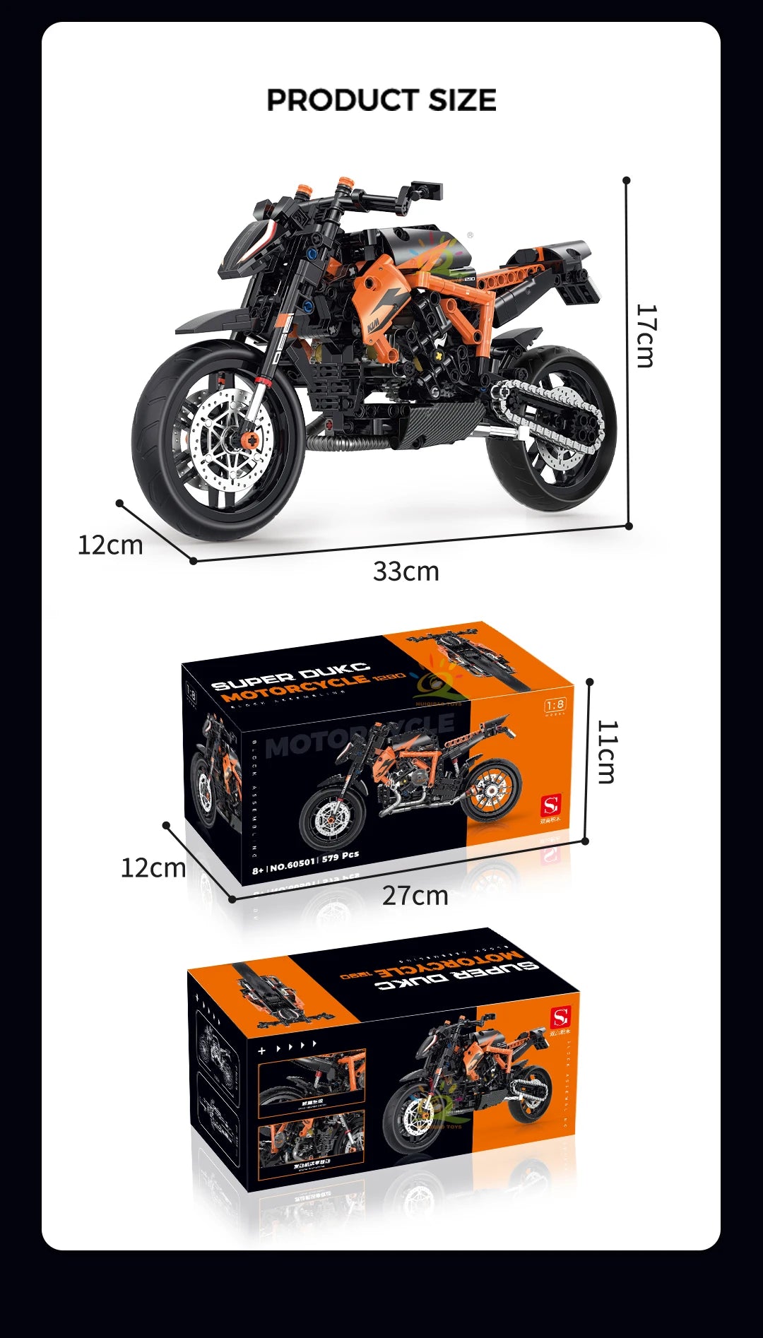 HUIQIBAO 1:8 Classic Motorbike Building Blocks High-tech Model Moto City Racer Bricks Toy for Kid Boy Children Adult MOC Car Set