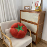 ins cute soft cute mushroom tomato futon cushion bed cushion doll throw pillow lazy living room sofa pillow