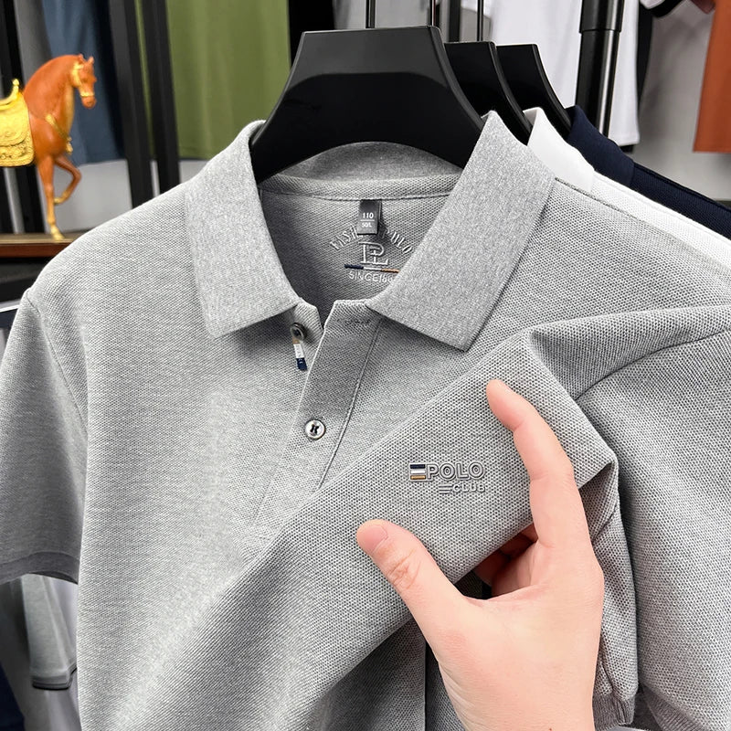 Men's Refined Short Sleeve Polo Shirt | Business Casual