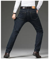 Men's Fleece-Lined Stretch Straight-Leg Jeans