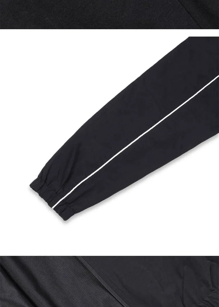 Jinx Team Black Jacket Unisex Windbreaker Sports Coat Men Women Loose Track Activewear Long Sleeve Top Embroidery Y2k Outerwears