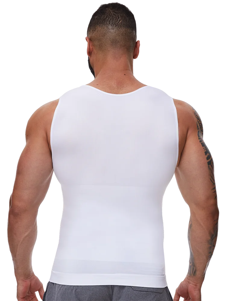 Men Body Shaper Slimming Compression Vest Undershirt Sexy Waist Trainer Tank Top Belly Control Workout Weight Loss Shapewear