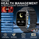 2026Hot AI-GPT Diagosis ECG Health SmartWatch Blood Pressure Lipid Uric Acid 650nm Dual-Probelaser Heart Analysis Smart bracelet