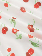 Cherry Print Vintage A-Line Sundress | Y2K Summer Party Style