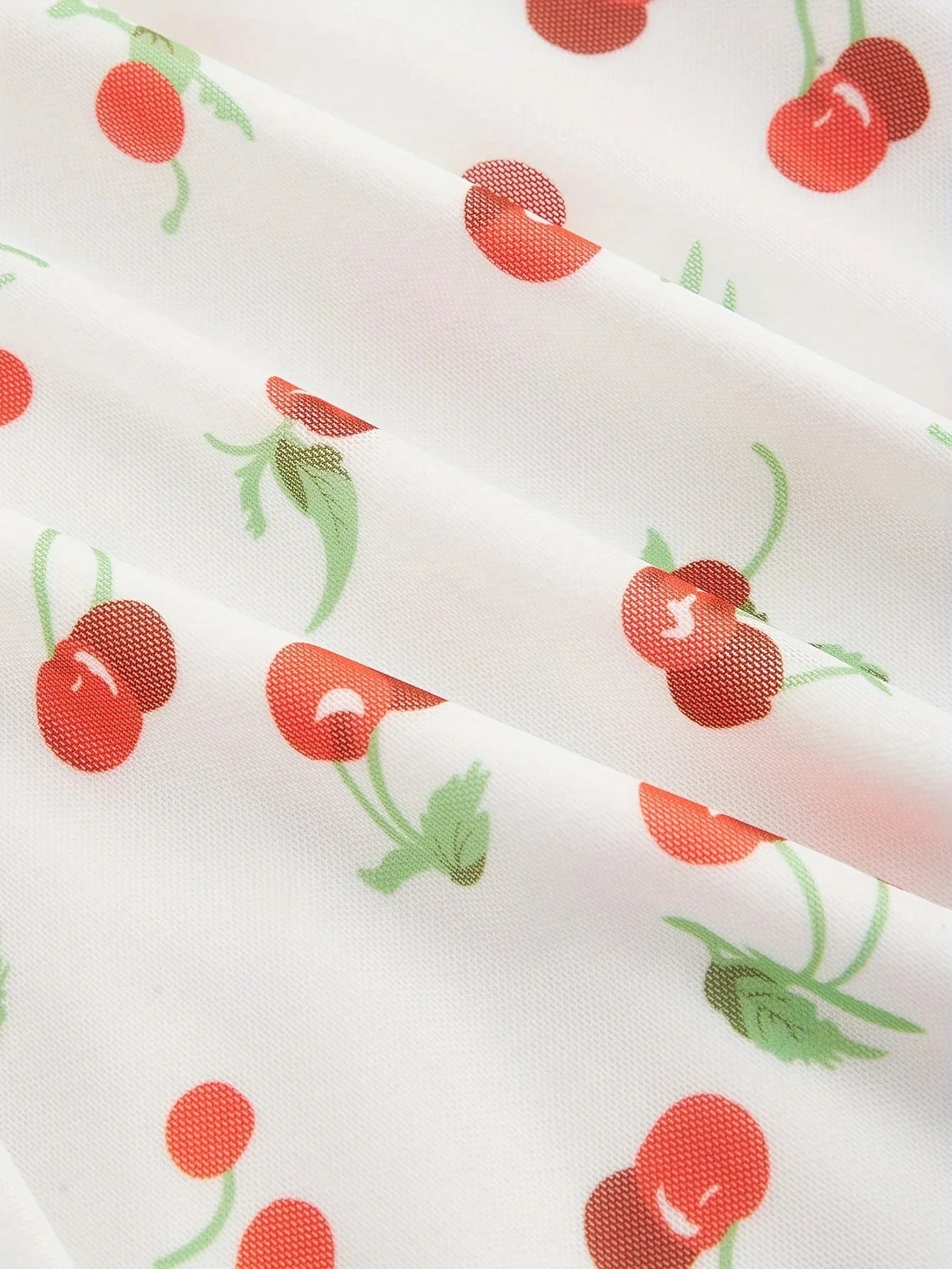 Cherry Print Vintage A-Line Sundress | Y2K Summer Party Style
