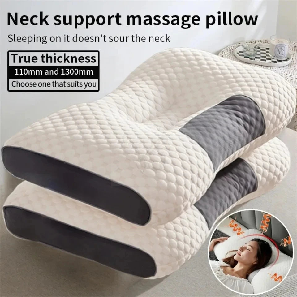 Spa Massage Pillow Washable Non-Collapse Cervical Support Pillow Core Home Pin Gift Pillow