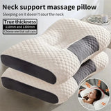Spa Massage Pillow Washable Non-Collapse Cervical Support Pillow Core Home Pin Gift Pillow