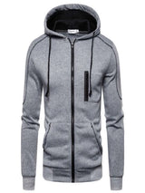 Autumn Men Sweatshirts Long Sleeve Jacket Hoodie Zipper Closure Jacket Male Hoodies Sweatshirt Slim Fit Male Clothing