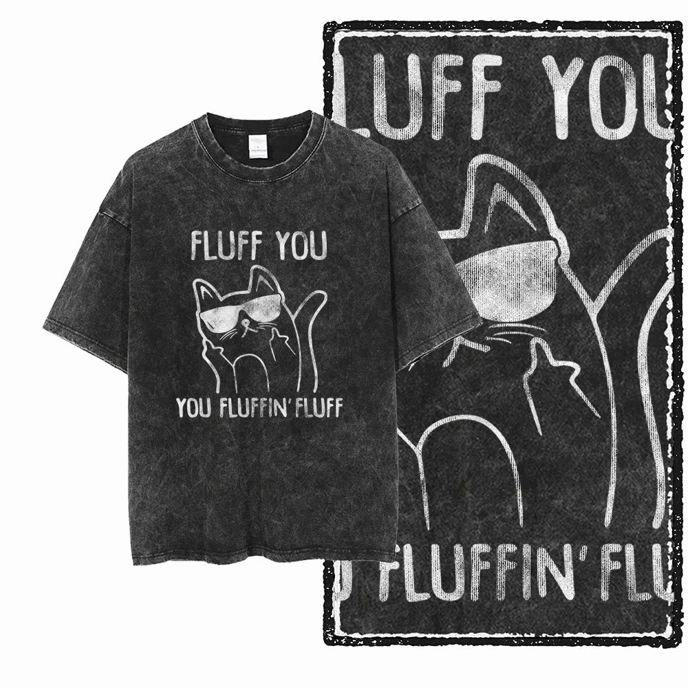 DB Cat Acid-Washed Graphic Tee
