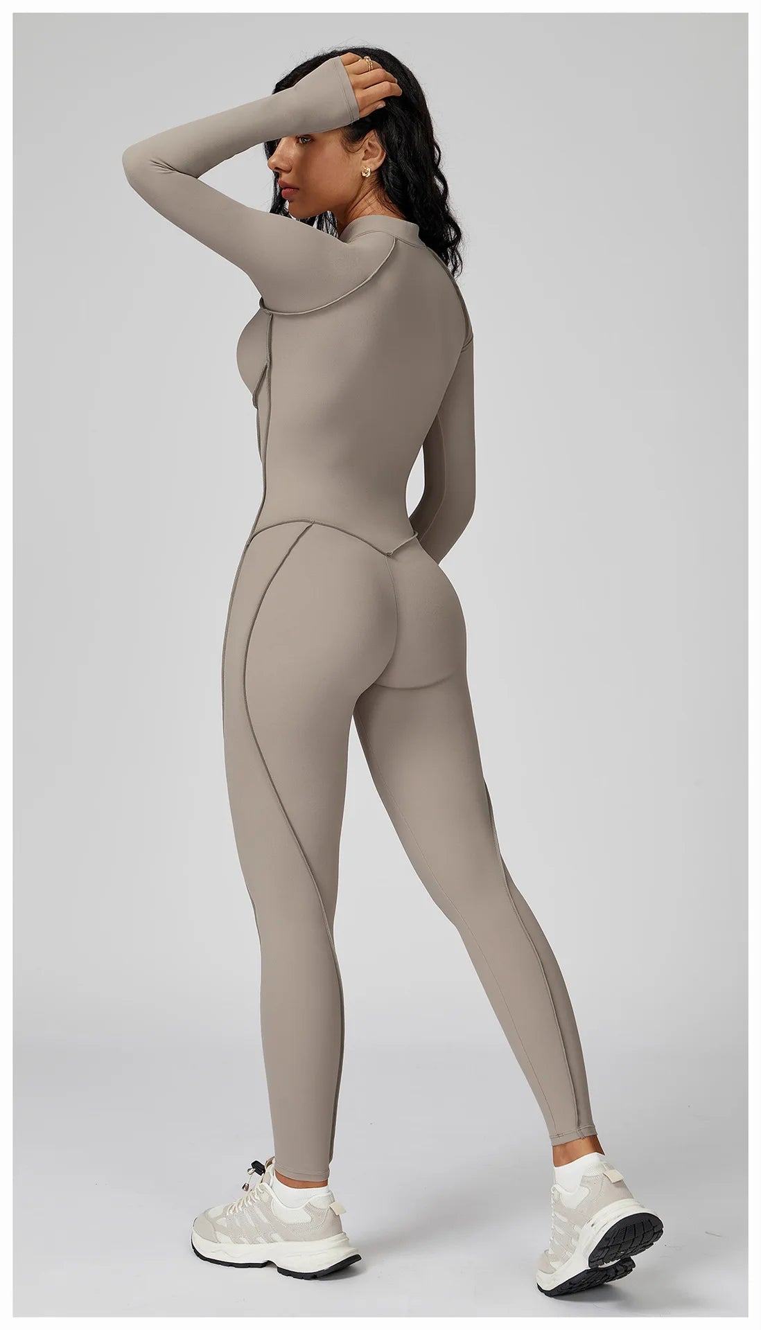 Long-Sleeved Performance Yoga Bodysuit