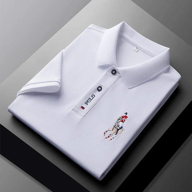 Men's Embroidered Polo Shirt – Casual Summer Style