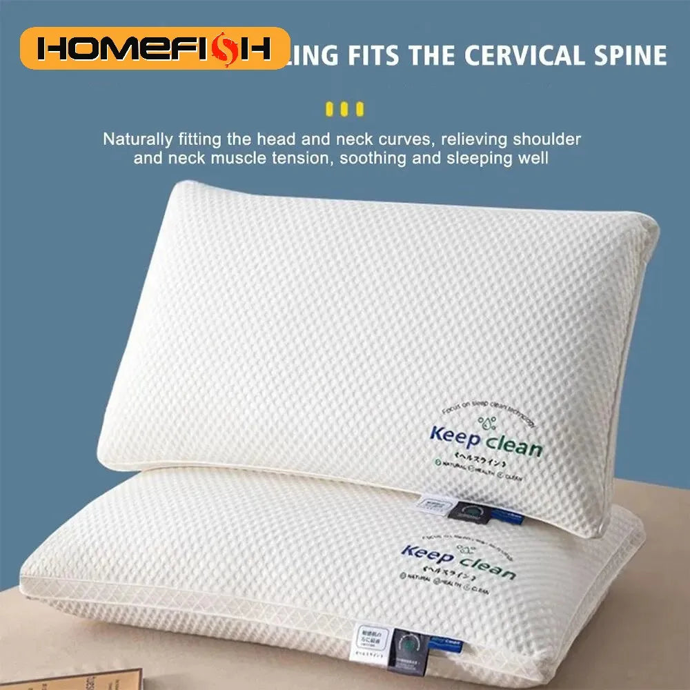3D Neck Pillow with High Elasticity and Non Collapse Soft Neck Protection Single Person Sleeping Pillow Hotel Home Bedding