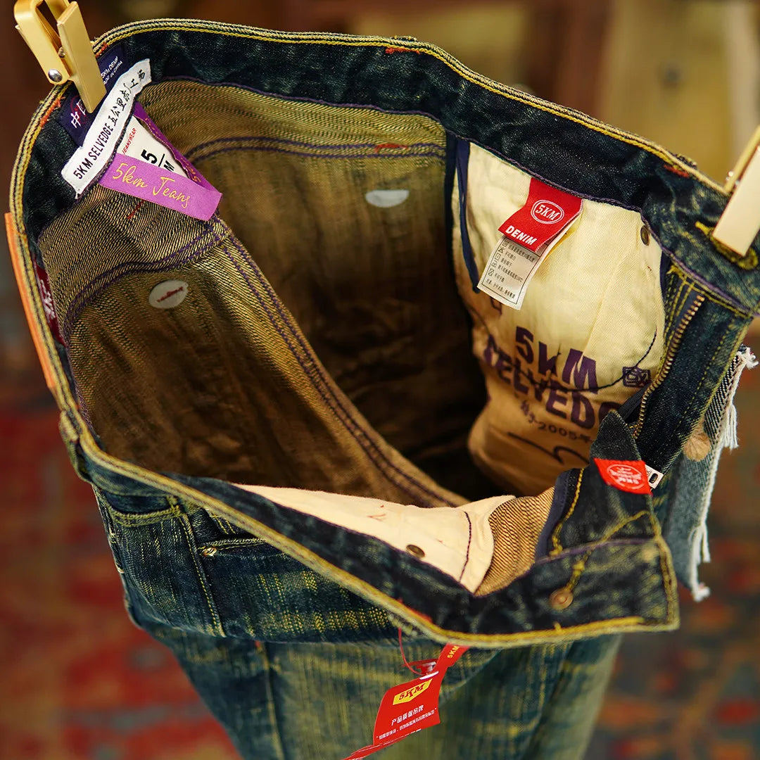 19oz Selvedge Denim Straight-Leg Jeans for Men | Emerald