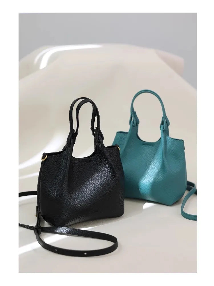 Women Real Leather Crossbody Bags Luxury Small Size Cute Handbag Soft Shoulder Bag 2024 New Arrival Designer Style