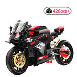 FUNXINEE Technical 1:5 Scale V4 Motorcycle Building Blocks Set MOC Style Assembly Bricks STEM Educational Gift for Boys Girls