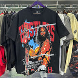 Oversized Rhinestone Cotton Crew Neck T-Shirt