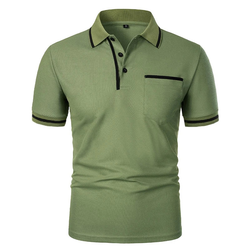 Men's Short Sleeve Knit Polo Shirt