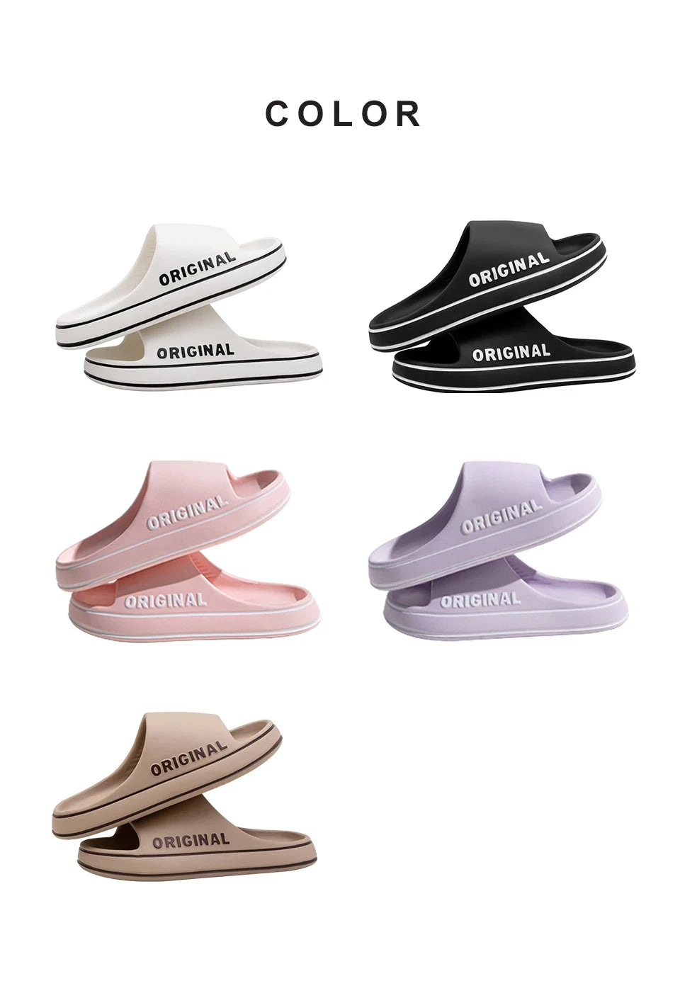 Feslishoet Unisex Letter Slides