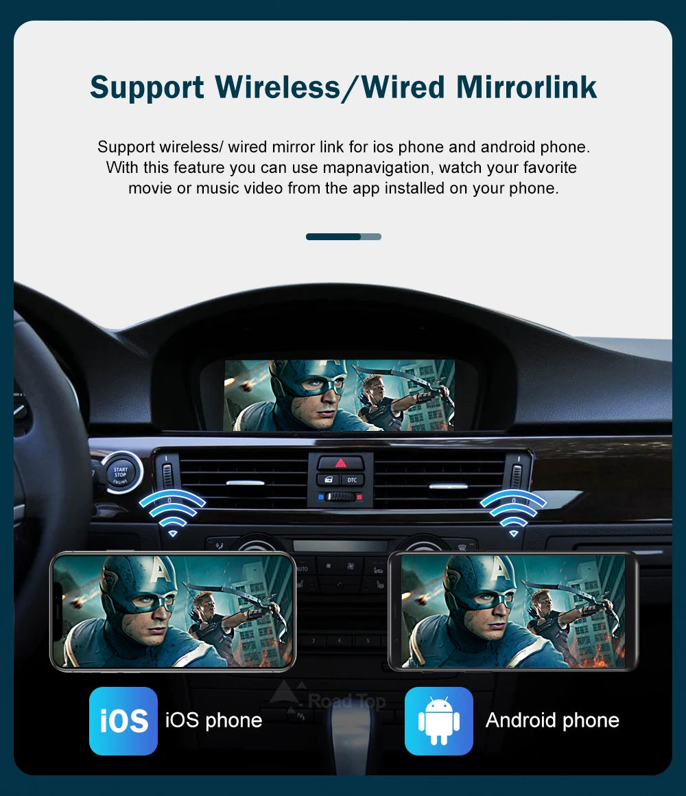 8.8'' Wireless CarPlay & Android Auto for BMW 3/5 Series – CCC & CIC Multimedia Screen