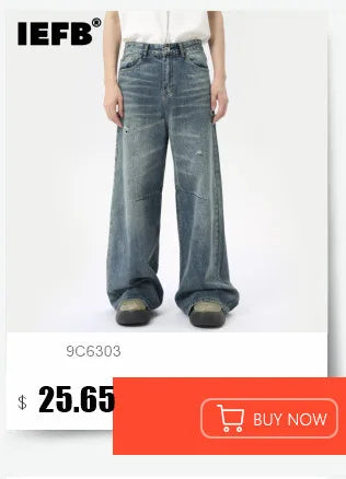 Men's Loose Straight-Leg Denim Jeans & Shorts