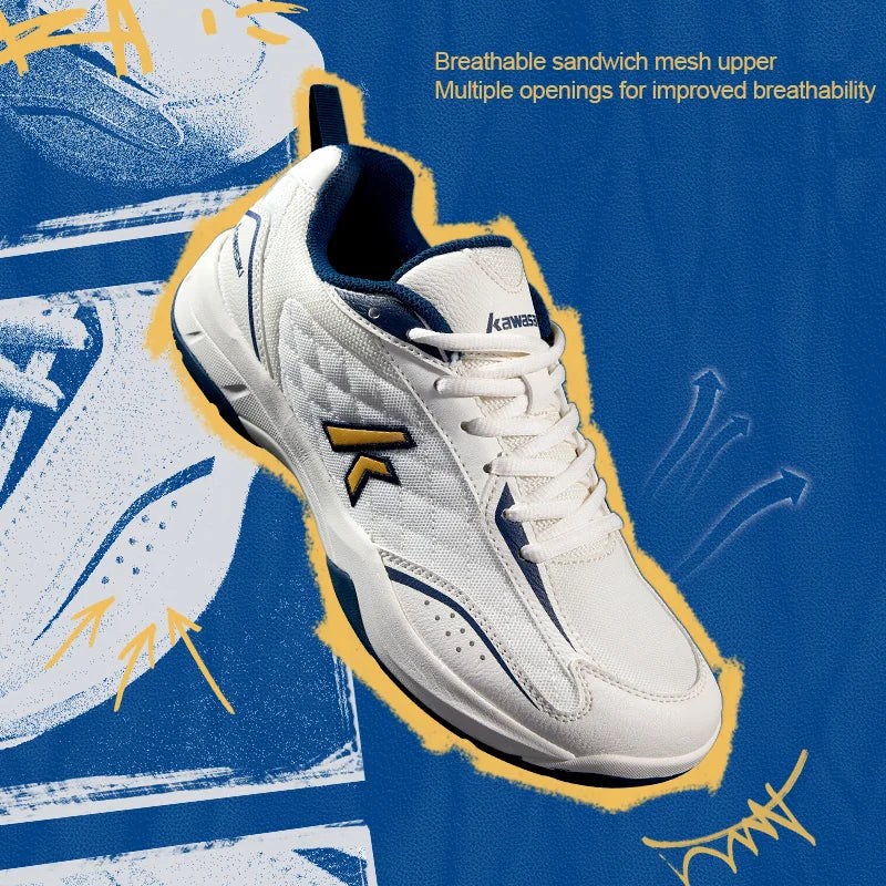Kawasaki Retro High elasticity professional badminton shoes K1B50-C32012 table tennis shoes For Men Women 36-45 EUR