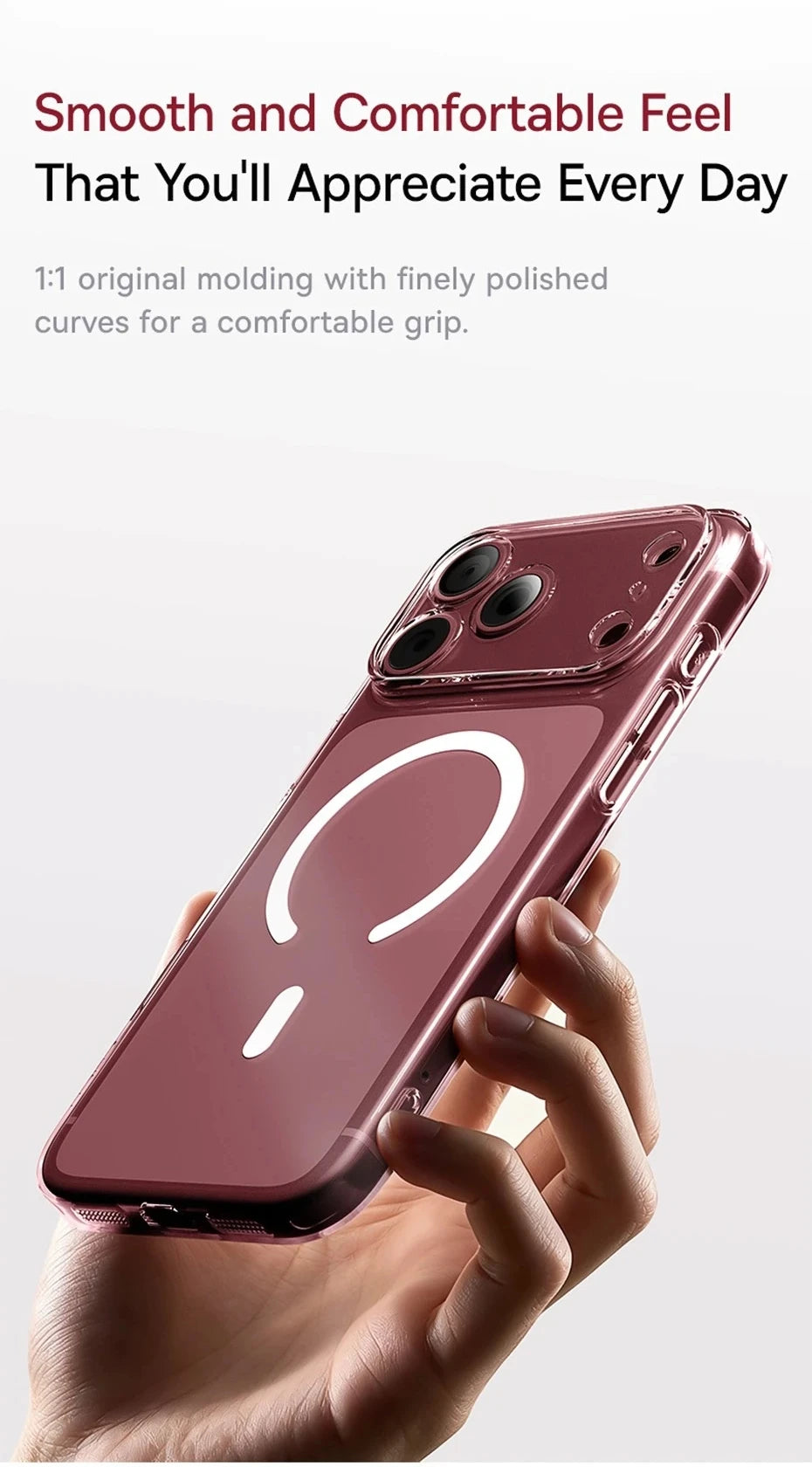 Baseus Clear Magnetic Case for iPhone 17 & 18 Pro Max