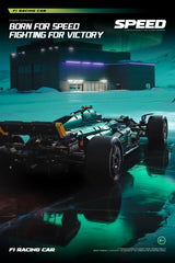 MK6022 1912PCS 1:8 New Technic Martin Aramco AMR25 Building Blocks MOC Sports Car DIY Assembly Model Set Toy Gifts for Boy Decor
