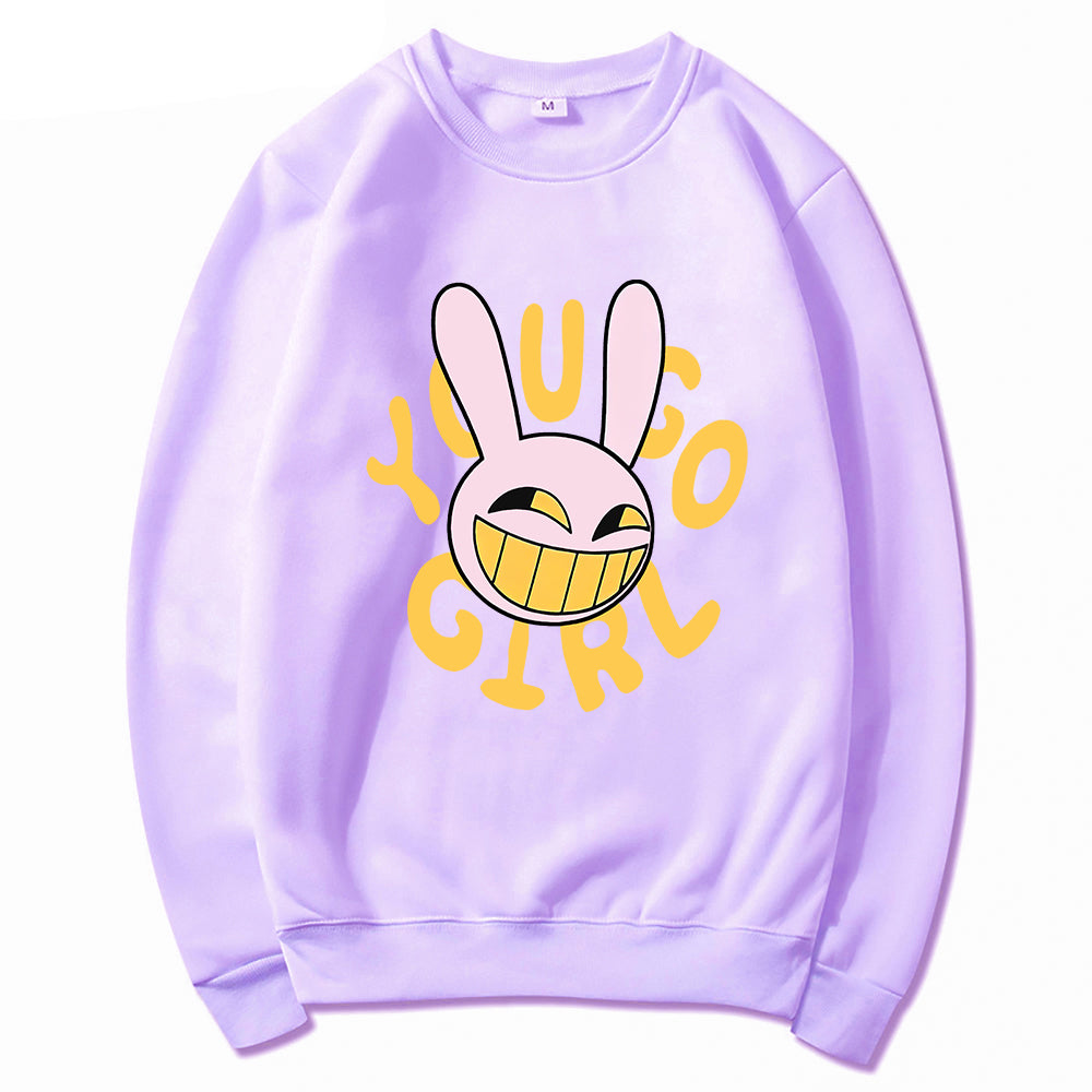 YOU GO GIRL Digital Circus Jax Hoodie Fashion Women Harajuku Funny Cute Rabbit Hoodie Unisex Cartoon Vintage Pullover Sweatshirt
