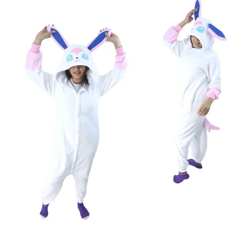 Pokemon Kigurumi Onesie Snorlax Eevee Squirtle Gengar Pijama Cosplay Costume Halloween Adult Anime Umbreon Pajamas