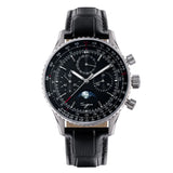 Sugess Watch Mens Moonphase Pilot Chronograph Mechanical Wristwatches Tianjin ST1908 Movement Swanneck Sapphire Crystal Luminous