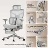 Ergonomic Gaming Chair with 6D Armrest & Lumbar Support