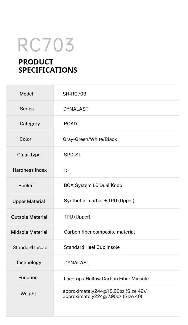 SHIMANO RC703 Road Cycling Shoes Carbon Sole SPD-SL Cleats Compatible Professional Road Bike Lock Shoes Men Women