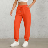 Women's High-Waist Drawstring Straight-Leg Pants